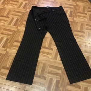 LOFT marisa TROUSER size 10p. Black with white pin stripes. Excellent condition